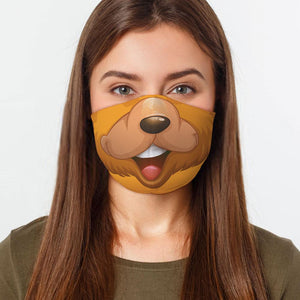 Brown Bear Face Cover